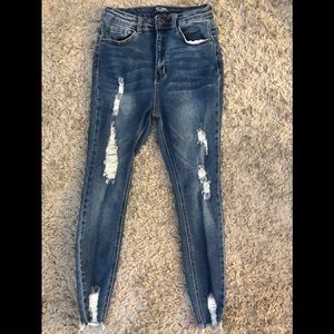 Wax Jean Los Angeles ripped skinny jeans,size 7/28